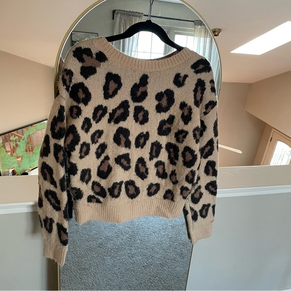 PINK by Victoria Secret Animal Print Reversible Sweater - Picture 3 of 5